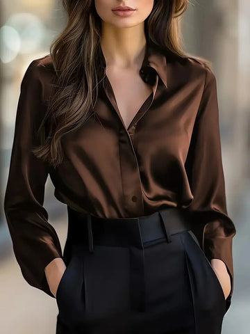 Claudia Signature Satin Blouse