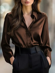 Claudia Signature Satin Blouse