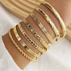 Claudia Gold Bangle Set
